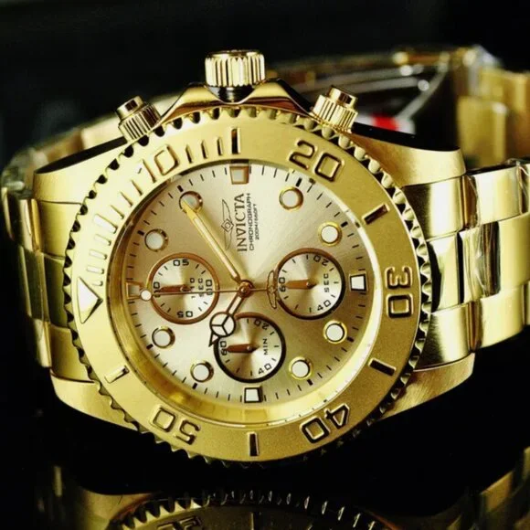 Invicta 44mm 18K Men's Pro Diver Watch! New!